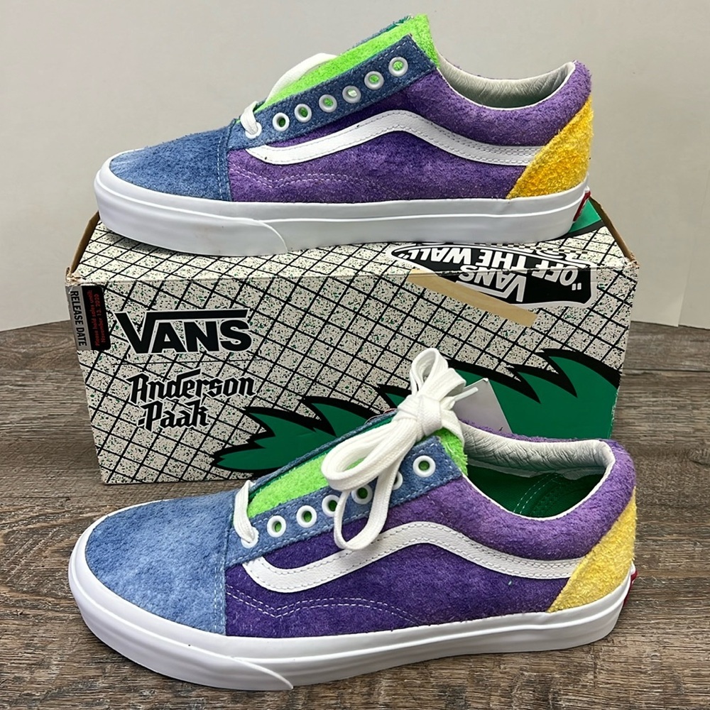 Vans Old Skool Anderson .Paak “Ziti” Multicolor Suede Sneakers Size 8.5